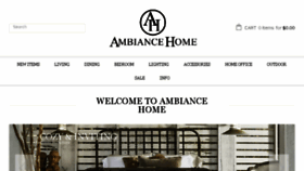 What Ambiancehome.com website looked like in 2018 (5 years ago)