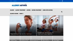 What Allergyasthmazone.com website looked like in 2018 (5 years ago)