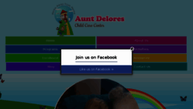 What Auntdeloreschildcare.com website looked like in 2018 (5 years ago)