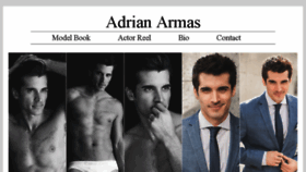 What Adrianarmas.com website looked like in 2018 (5 years ago)