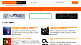 What Algarvedailynews.com website looked like in 2018 (5 years ago)