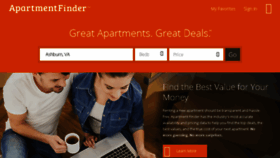 What Apartmentfinder.com website looked like in 2018 (5 years ago)