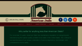 What Americanstalls.com website looked like in 2018 (5 years ago)