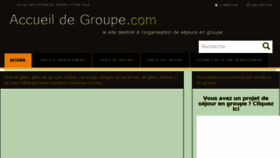 What Accueildegroupe.com website looked like in 2018 (5 years ago)