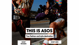 What Asos.com website looked like in 2018 (5 years ago)