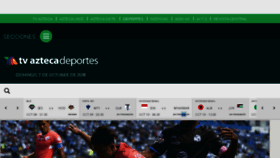 What Aztecadeportes.com website looked like in 2018 (6 years ago)