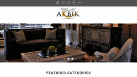 What Akbik.com website looked like in 2018 (5 years ago)