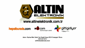 What Altinelektronik.com.tr website looked like in 2018 (5 years ago)