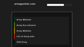 What Armyportal.com website looked like in 2018 (5 years ago)