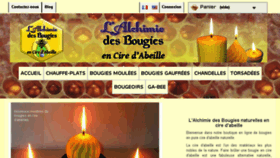 What Alchimiedesbougies.fr website looked like in 2018 (5 years ago)