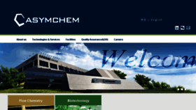 What Asymchem.com website looked like in 2018 (5 years ago)
