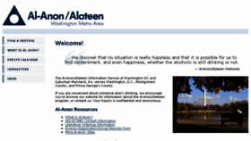 What Al-anon-alateen-dcmd.org website looked like in 2018 (5 years ago)