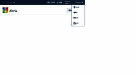 What Altria.com website looked like in 2018 (6 years ago)