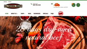 What Allnaturalmeats.ca website looked like in 2018 (5 years ago)
