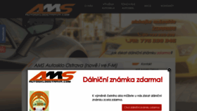 What Ams-autosklo.cz website looked like in 2018 (5 years ago)