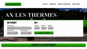 What Ax-les-thermes.com website looked like in 2018 (5 years ago)