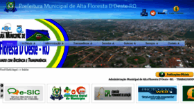 What Altaflorestadoeste.ro.gov.br website looked like in 2018 (5 years ago)