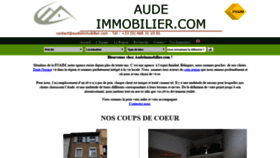 What Audeimmobilier.com website looked like in 2018 (5 years ago)