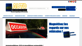 What Autosignaletique.fr website looked like in 2018 (5 years ago)