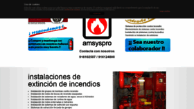 What Amsyspro.es website looked like in 2018 (6 years ago)