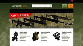 What Airsoftguns.cz website looked like in 2018 (5 years ago)