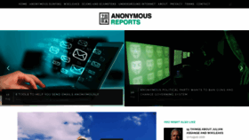 What Anonymousreports.com website looked like in 2018 (5 years ago)
