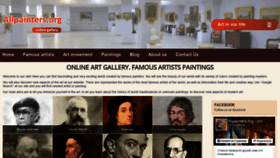 What Allpainters.org website looked like in 2018 (5 years ago)