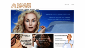What Acaydia.com website looked like in 2018 (5 years ago)