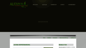 What Alfana.de website looked like in 2018 (5 years ago)