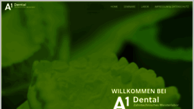What A1-dental.de website looked like in 2018 (5 years ago)