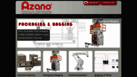 What Azano.com.au website looked like in 2018 (5 years ago)