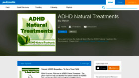 What Adhdnaturaltreatments1.podomatic.com website looked like in 2018 (5 years ago)