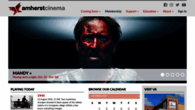 What Amherstcinema.org website looked like in 2018 (5 years ago)