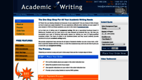 What Academicwriting.com.au website looked like in 2018 (5 years ago)