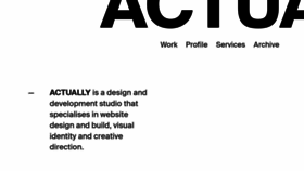 What Actuallystudio.co.uk website looked like in 2018 (5 years ago)