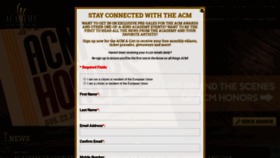 What Acmawards.com website looked like in 2018 (5 years ago)