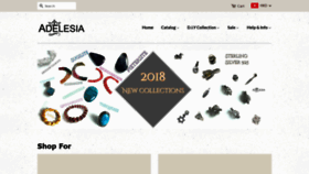 What Adelesia.com website looked like in 2018 (5 years ago)