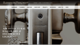 What Alexandermarchant.com website looked like in 2018 (6 years ago)