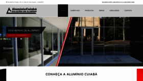 What Aluminiocuiaba.com.br website looked like in 2018 (5 years ago)