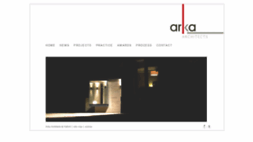 What Arka-architects.co.uk website looked like in 2018 (5 years ago)