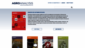 What Agroanalysis.com.br website looked like in 2018 (5 years ago)