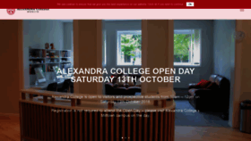 What Alexandracollege.eu website looked like in 2018 (5 years ago)