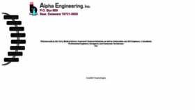 What Alpha-engineering.com website looked like in 2018 (5 years ago)