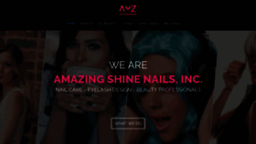 What Amazingshinenails.com website looked like in 2018 (5 years ago)