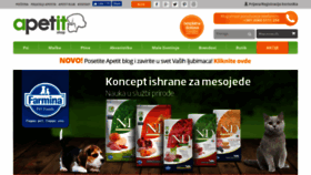 What Apetit.rs website looked like in 2018 (5 years ago)