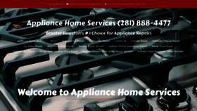 What Appliancehomeservices.com website looked like in 2018 (5 years ago)
