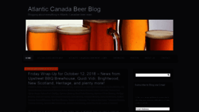 What Acbeerblog.ca website looked like in 2018 (5 years ago)