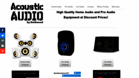 What Acousticaudio.net website looked like in 2018 (5 years ago)