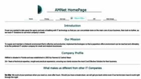 What Amnet.co.za website looked like in 2018 (5 years ago)