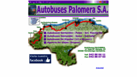 What Autobusespalomera.com website looked like in 2018 (5 years ago)